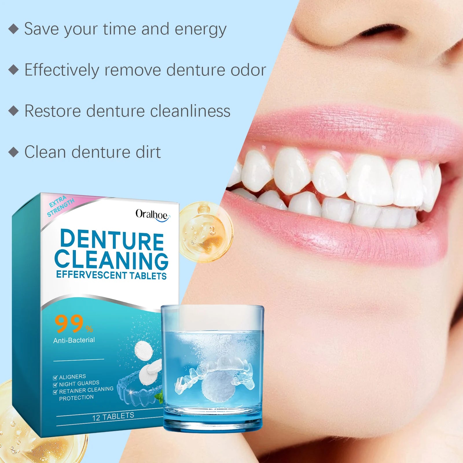 Effervescent Denture and Retainer Cleaning Tablets - 11