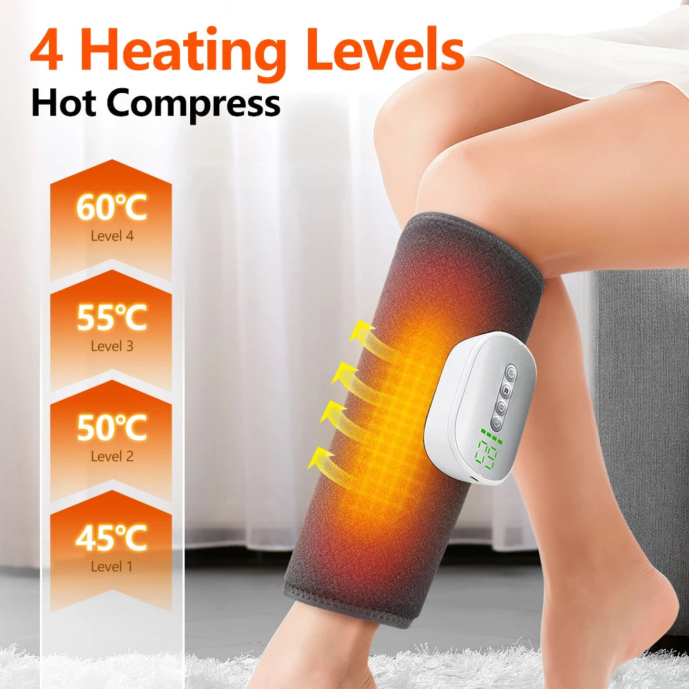 Cordless Heated Air Compression Leg Massager