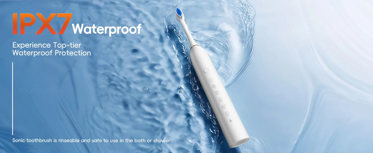 Rechargeable Sonic Electric Toothbrush with 6 Modes - 11