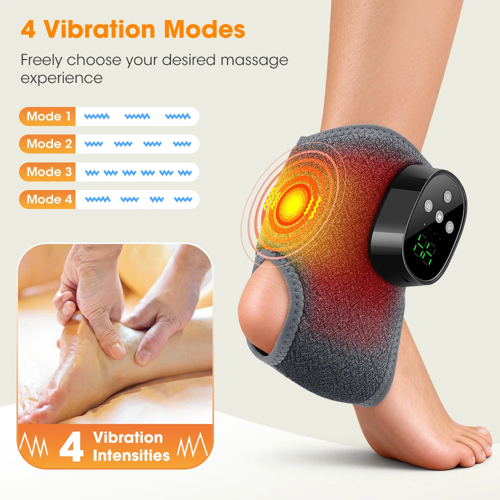 Heated Cordless Ankle Massage Wrap for Pain Relief