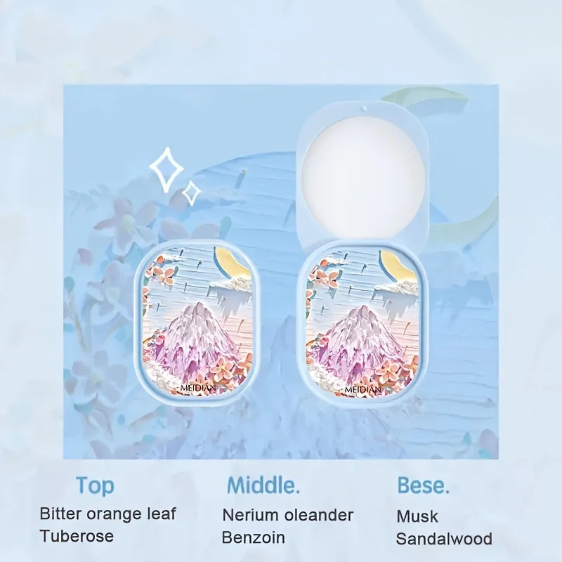 Portable Floral Solid Perfume Balm Set for Women
