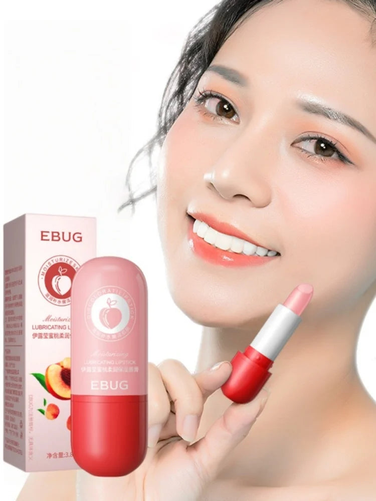 Color-Changing Peach Moisturizing Lip Balm
