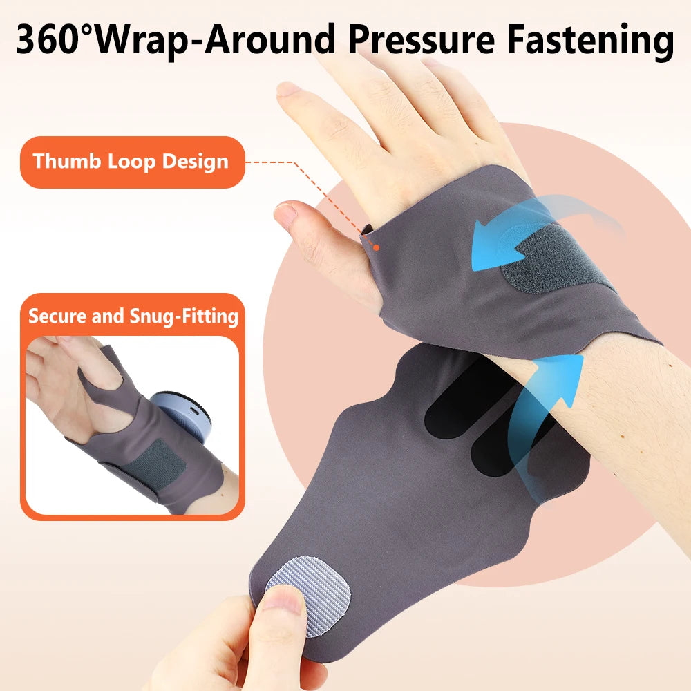 Electric Microcurrent Wrist Massager for Pain Relief