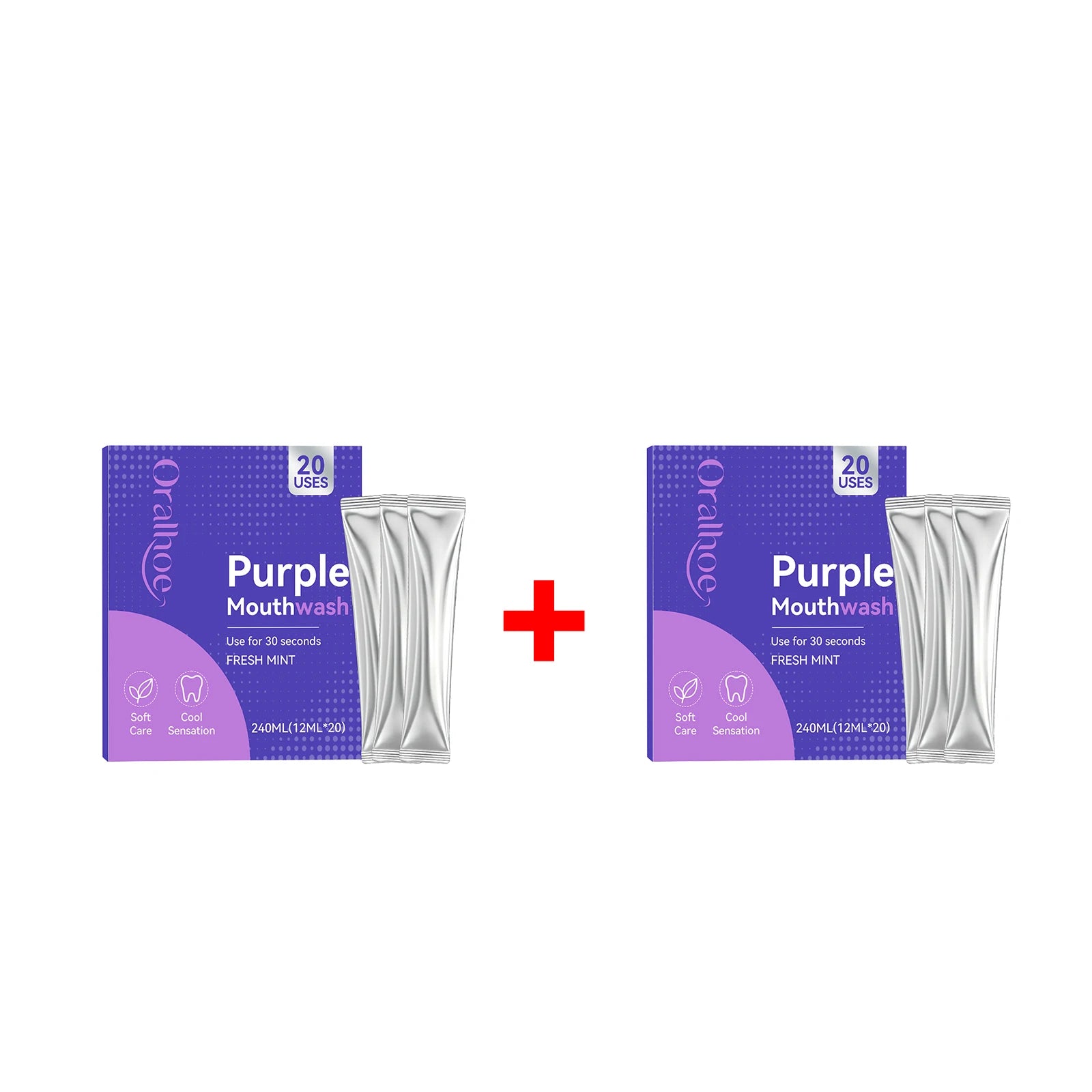 Portable Travel Mouthwash Sachets for Fresh Breath - 14