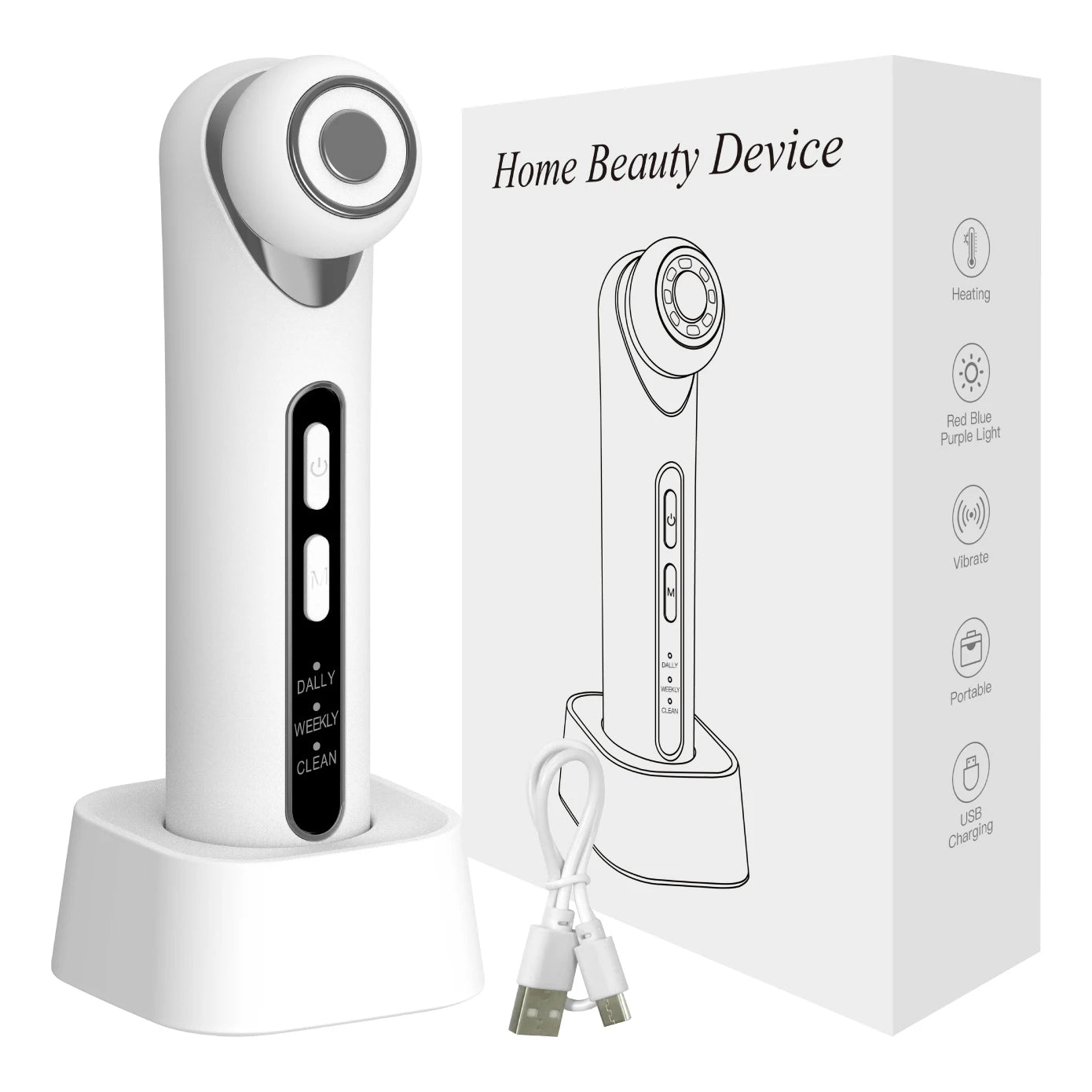 3-in-1 LED Photon Eye and Facial Rejuvenation Wand - 18
