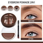 Waterproof 2-in-1 Dual Color Eyebrow Enhancer Gel
