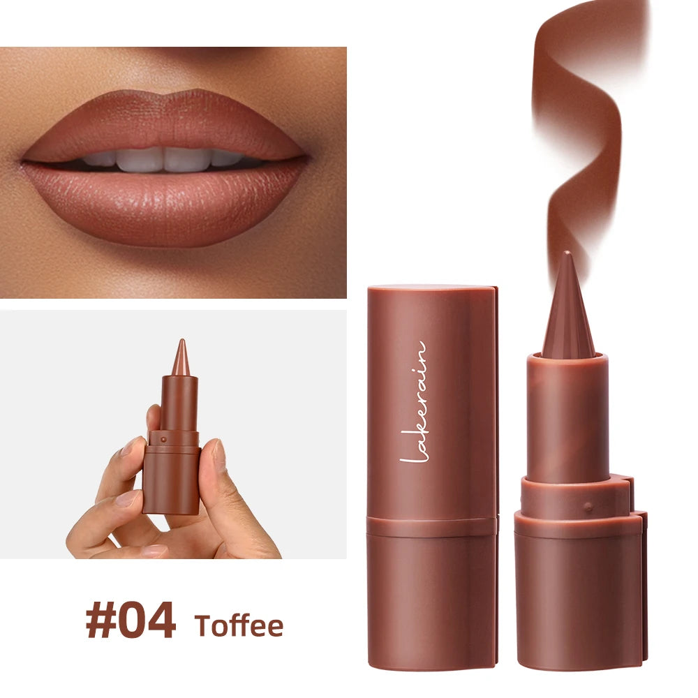 2-in-1 Waterproof Matte Lip Liner and Lipstick Crayon