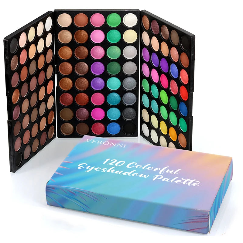 120-Color Professional Eyeshadow Palette for Every Look