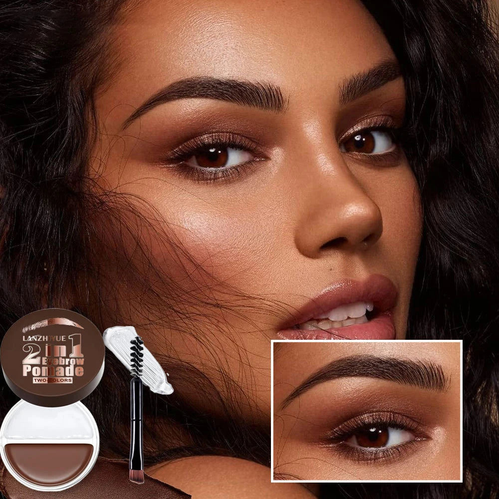 Waterproof 2-in-1 Dual Color Eyebrow Enhancer Gel