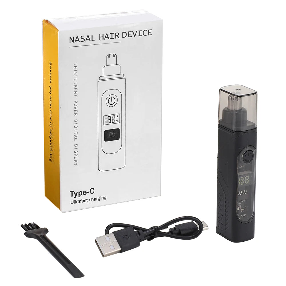 Painless Rechargeable Electric Nose Hair Trimmer - 8
