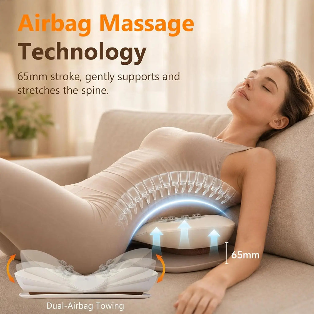 Electric Lumbar Traction Massager for Back Pain Relief