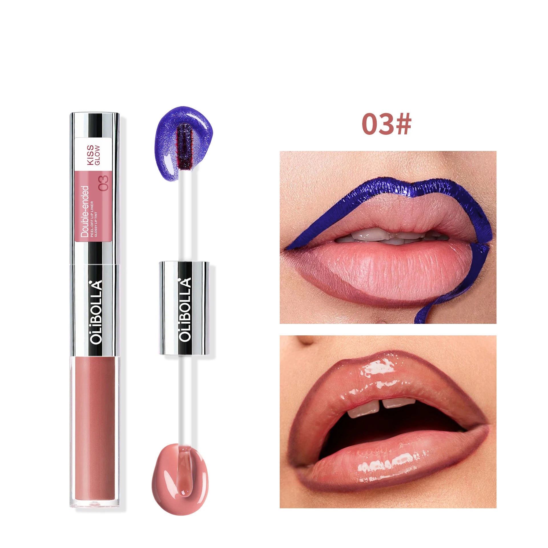 Double-Ended Peel-Off Lip Tint and Plumping Gloss - 20