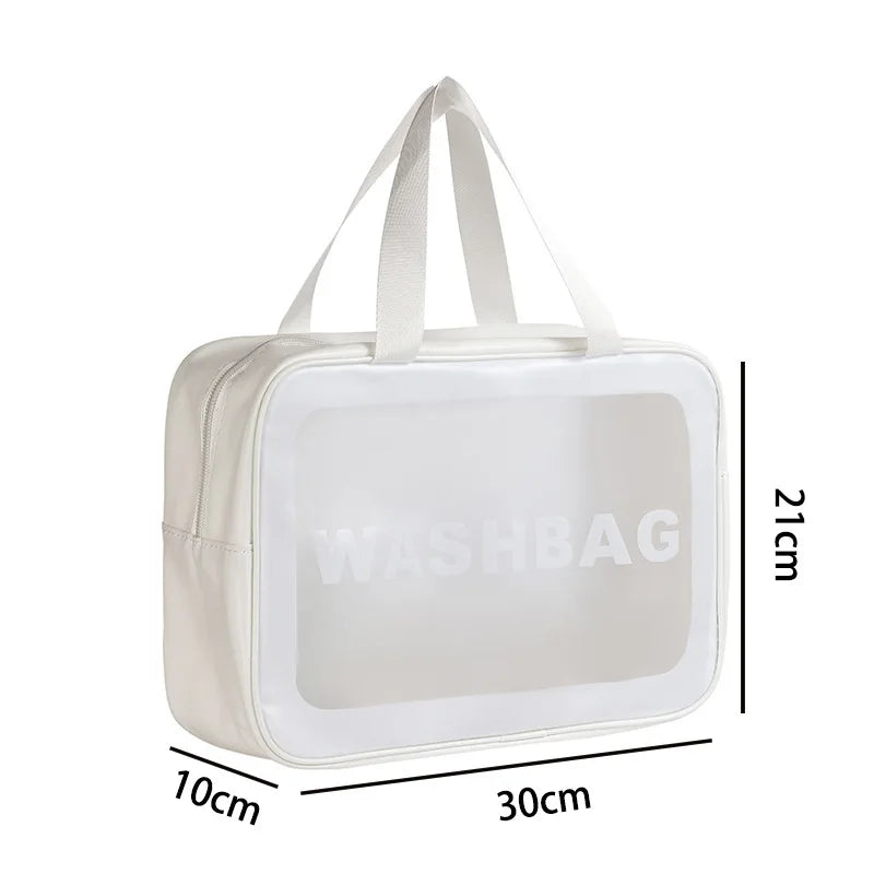 Waterproof Transparent Travel Toiletry and Cosmetic Organizer Bag