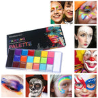20-Color Professional Face and Body Painting Palette
