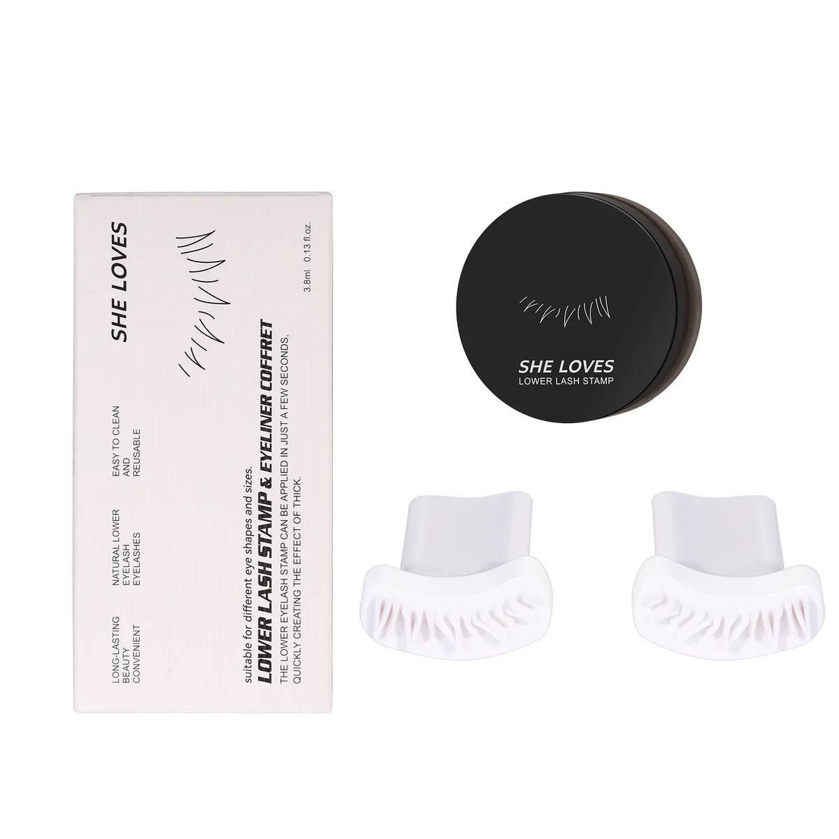 Easy Lower Eyelash Makeup Stamp Tool