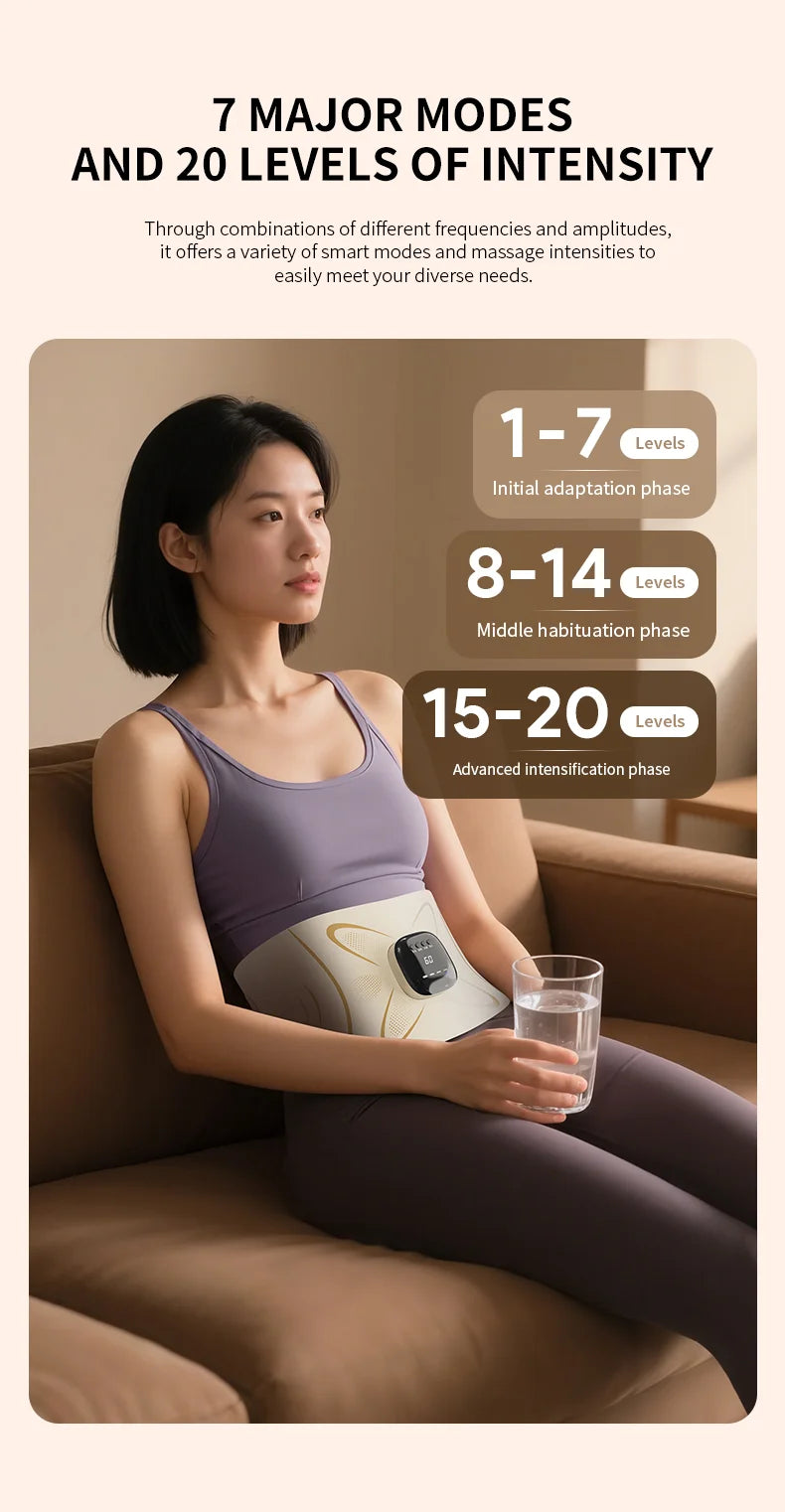 Abdominal Muscle Toning and Waist Massager Belt