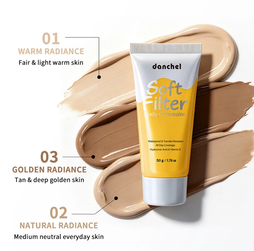 Waterproof Full-Coverage Body Concealer for Scars and Tattoos