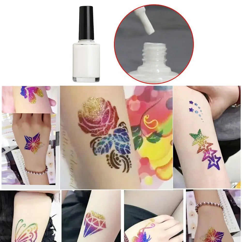 Glitter Temporary Tattoo Kit for Parties and Events