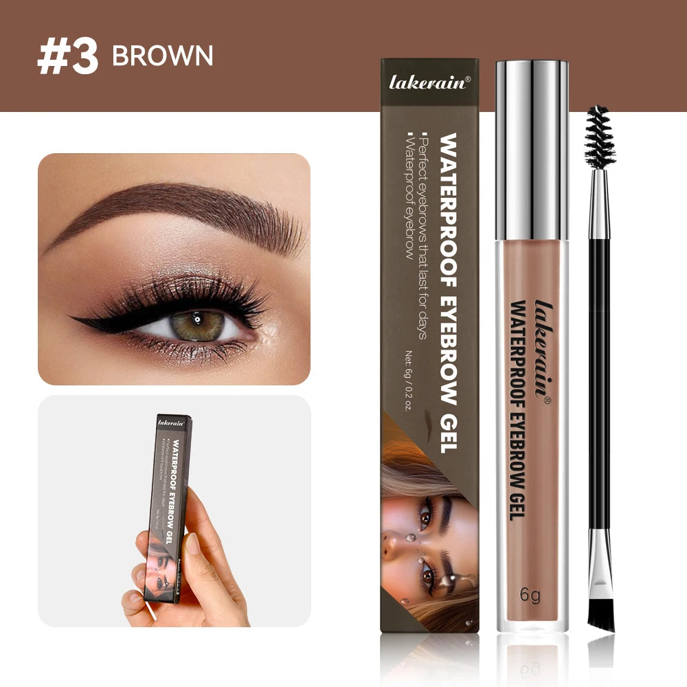 Waterproof Eyebrow Gel Set for Natural Long-Lasting Brows