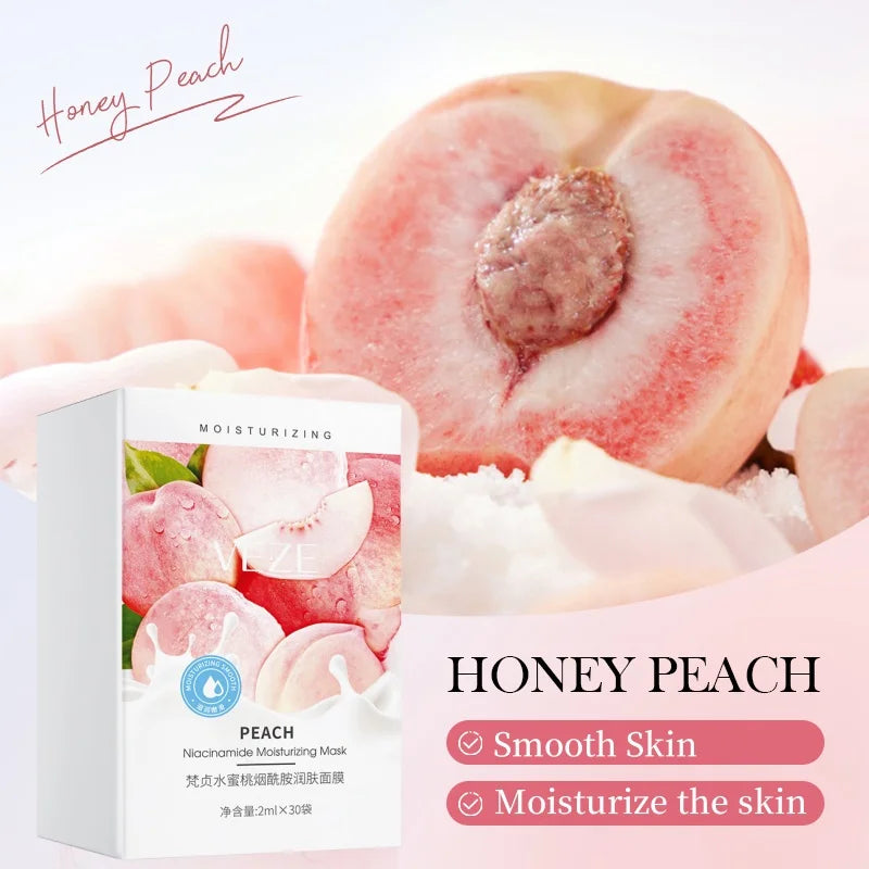 Hydrating Peach Sleeping Face Mask for Radiant Skin