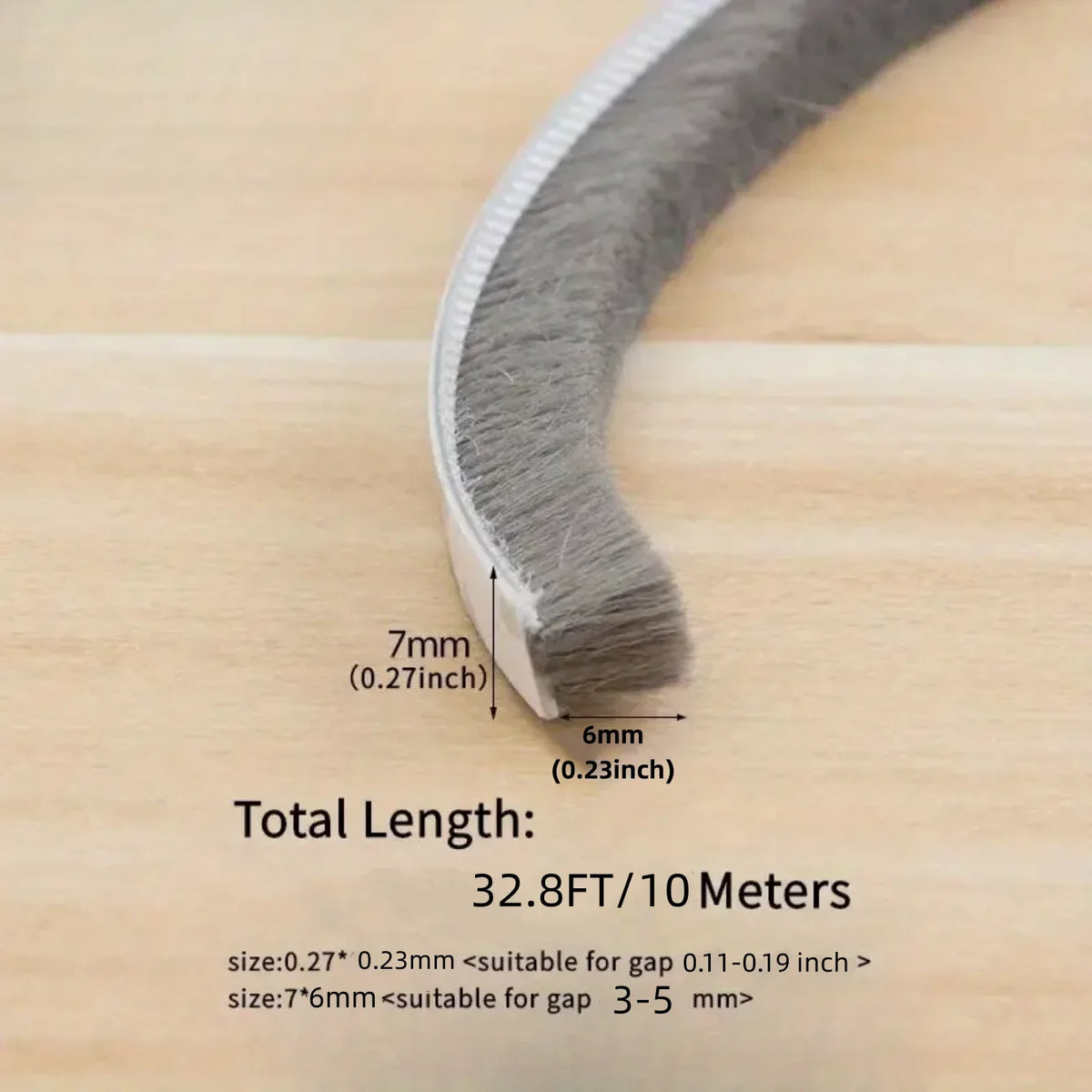 Weatherproof Adhesive Door and Window Sealing Strip