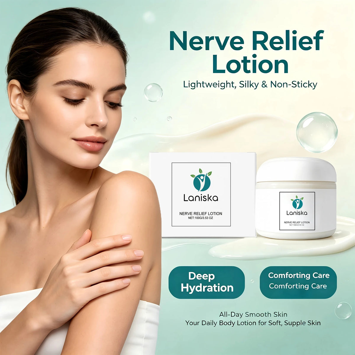 Soothing Nerve Relief Lotion for Tired Body and Muscle Comfort