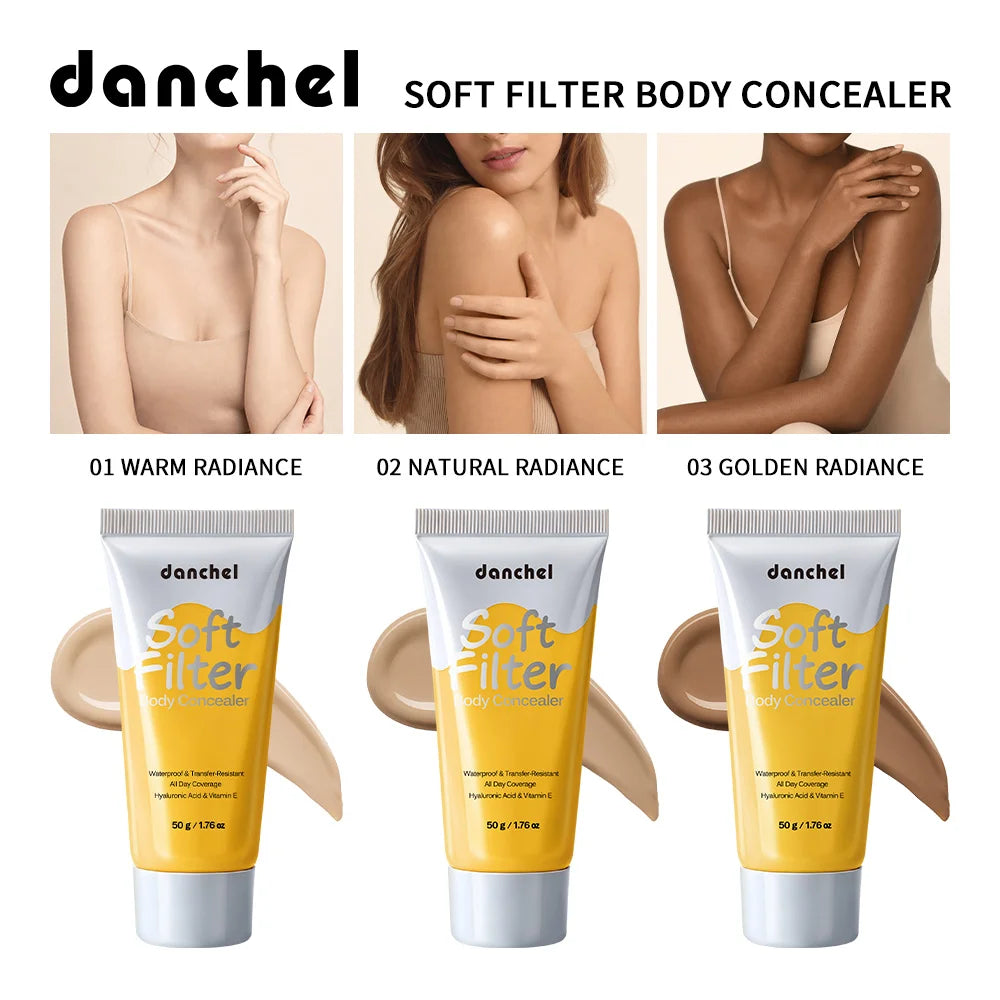 Waterproof Full-Coverage Body Concealer for Scars and Tattoos - 1