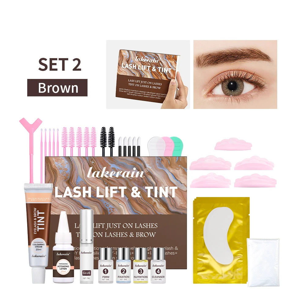 Professional Eyelash and Eyebrow Lift and Tint Kit