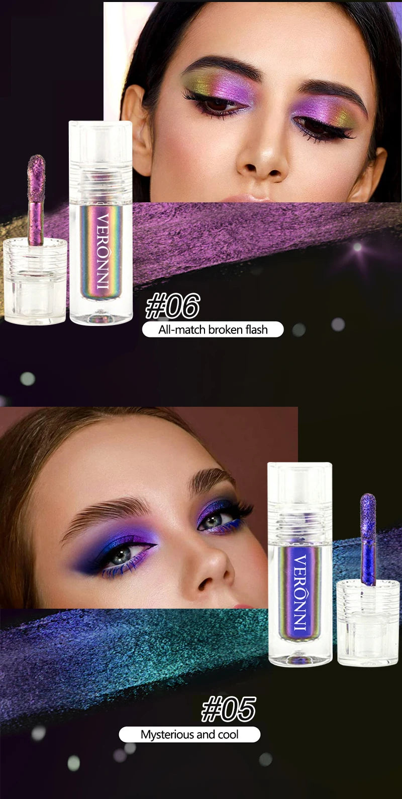 Color-Shifting Multi-Chrome Liquid Eyeshadow - 15