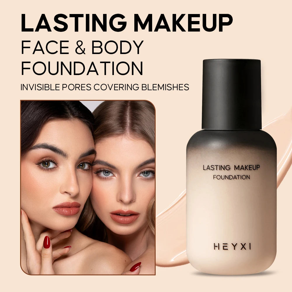 Waterproof Long-Lasting Liquid Foundation for Face and Body