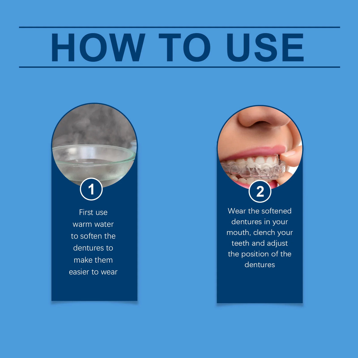 Adjustable Snap-On Cosmetic Dentures for Instant Perfect Smile