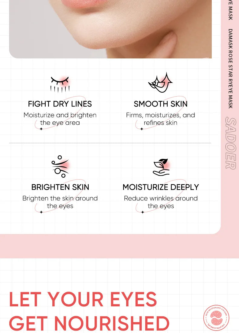 Rose Collagen Hydrating Eye Mask Patches