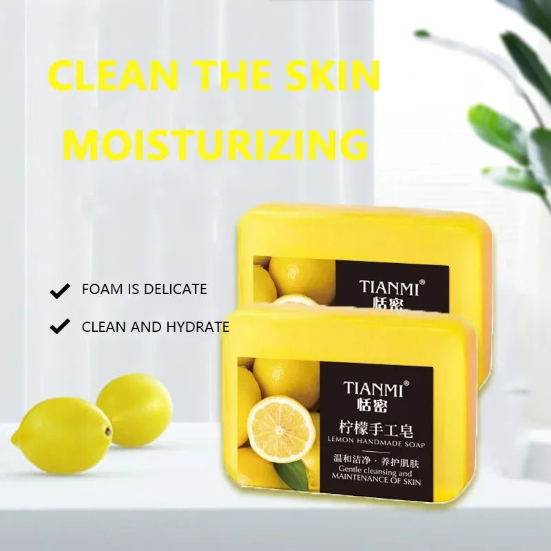 Natural Lemon Handmade Soap for Deep Cleansing and Hydration
