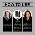 4-in-1 Instant Black Hair Dye and Nourishing Shampoo