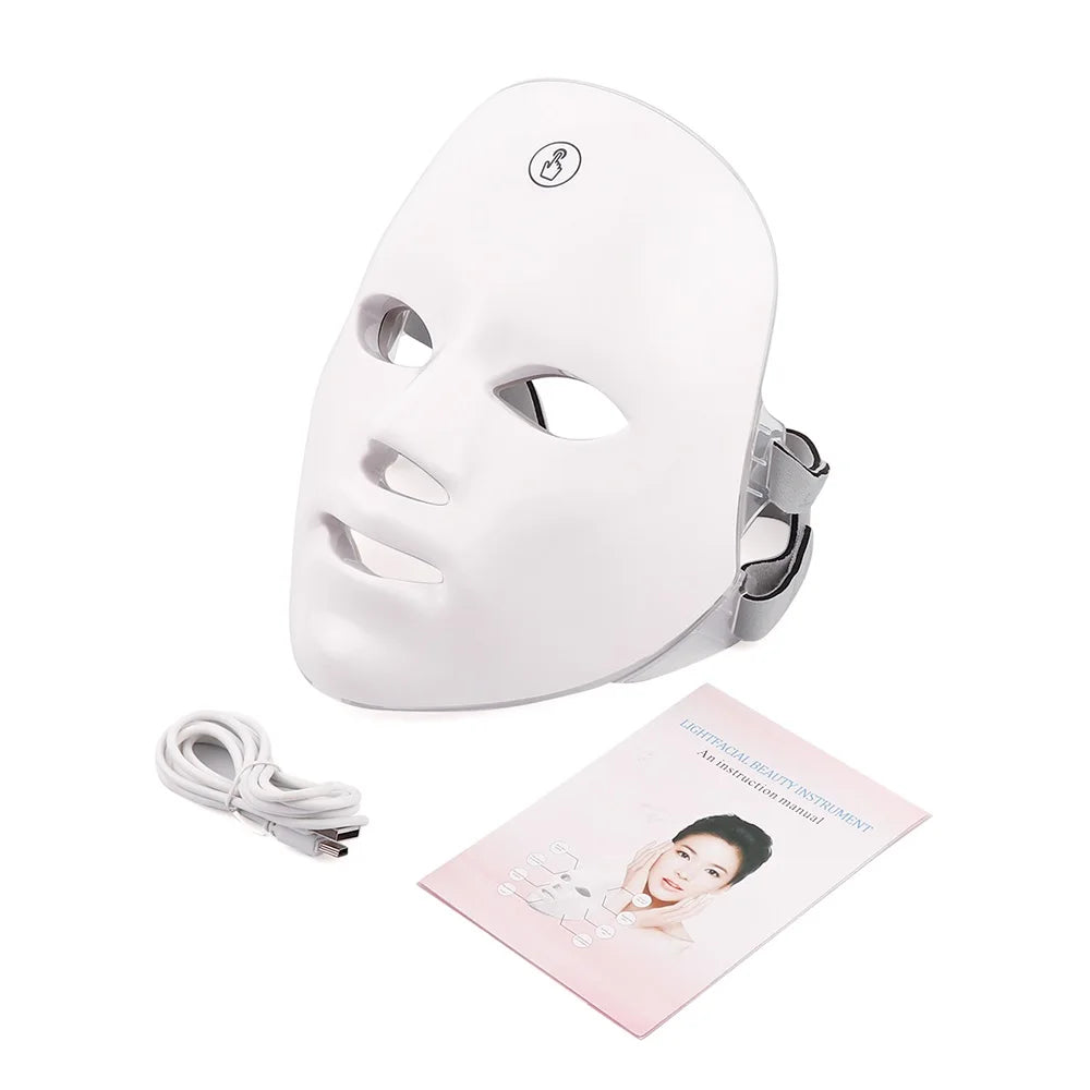7-Color LED Light Therapy Facial Mask