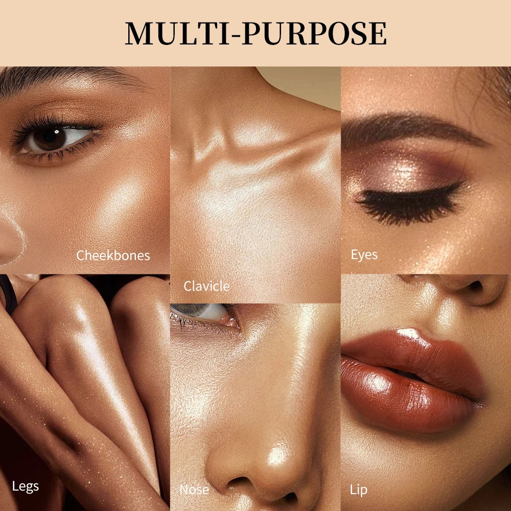 Silken Touch Shimmer Highlighter Powder for Radiant Glass Skin
