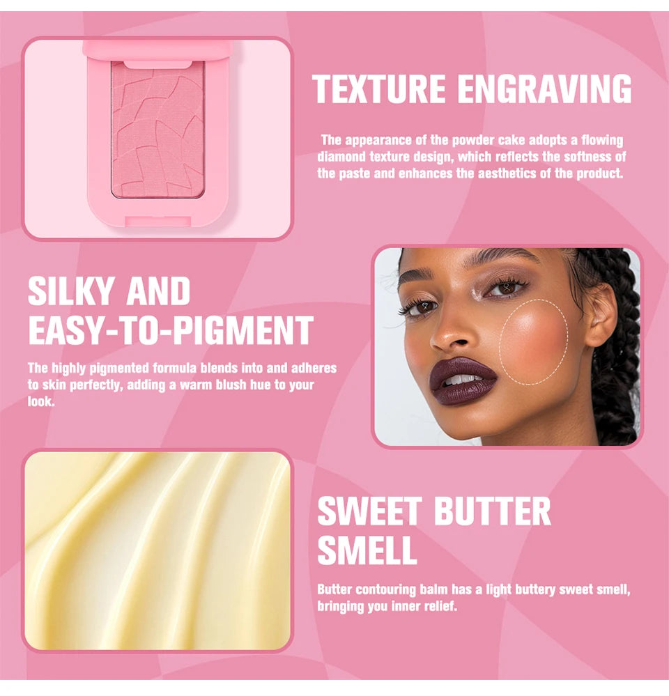 Silky Butter Cream Blush for Long-Lasting Natural Glow