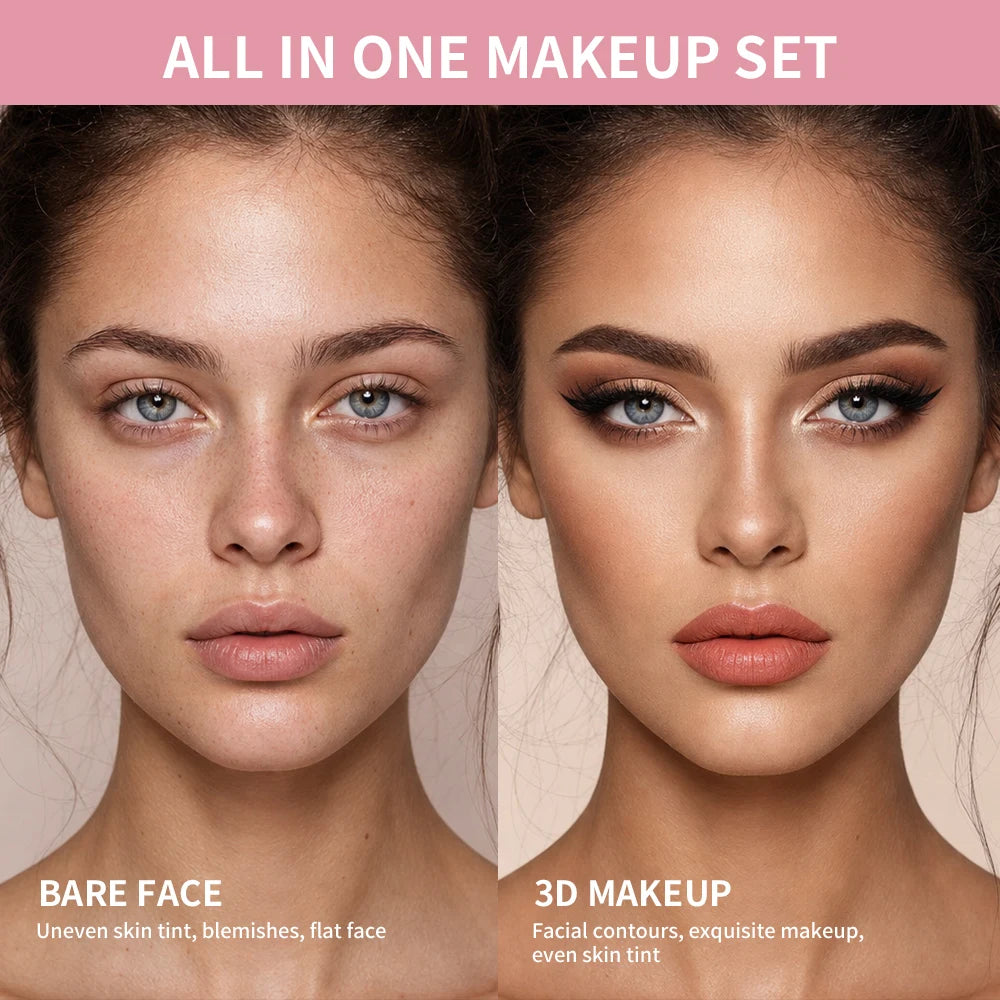 All-in-One Professional Full Face Makeup Cosmetic Kit