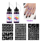 Temporary Tattoo Ink Kit with Stencils for DIY Body Art