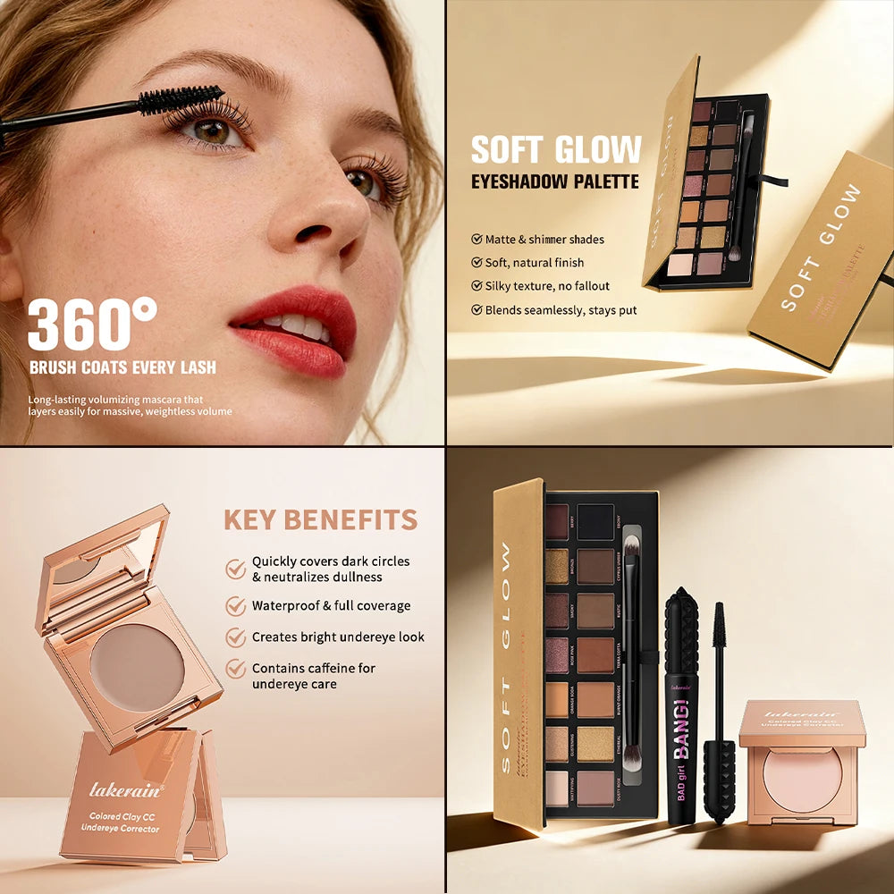 3-Piece Essential Eye Makeup Kit