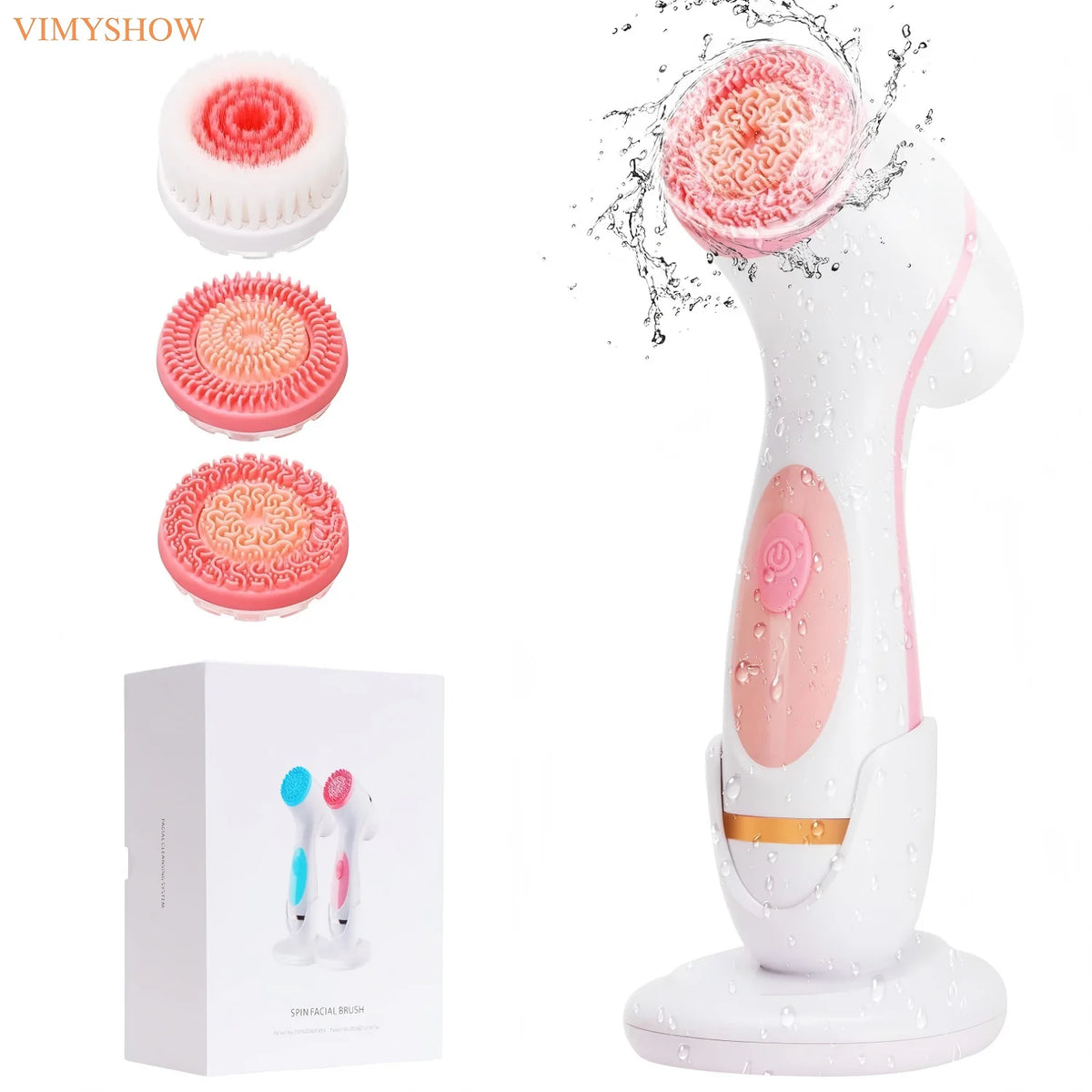 3-in-1 Electric Rotating Facial Cleansing Brush