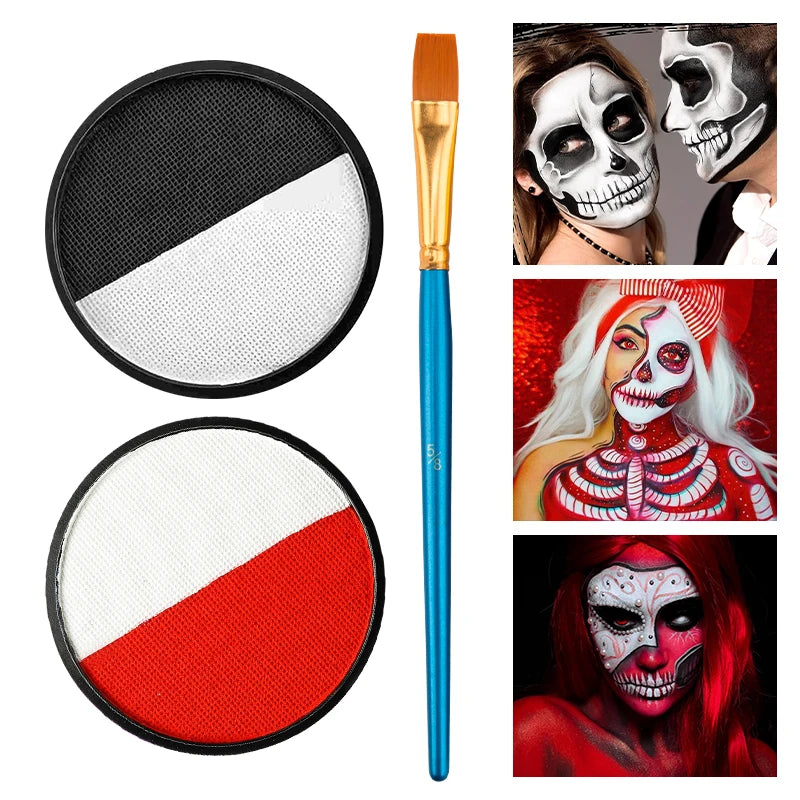Dual-Split Water-Based Face and Body Paint Set - 1