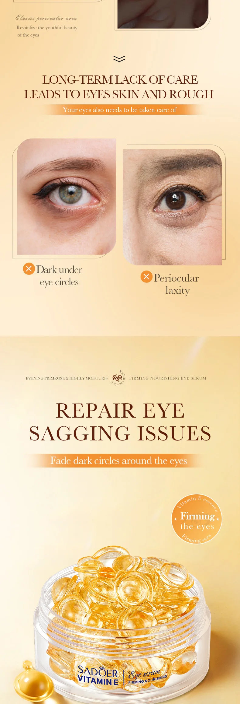 Vitamin E Firming Eye Serum Capsules