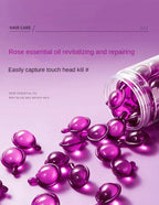 Rose Essential Oil Hair Repair Capsules for Dry Frizzy Hair