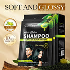 Instant Black Hair Dye Shampoo for Gray Hair Coverage