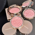 Rose Embossed Shimmer Blush Powder