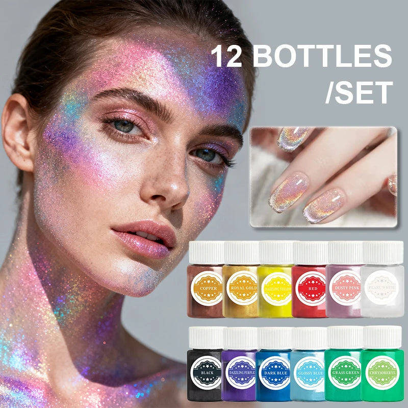 Pearl Mica Powder Pigment Set for Crafts and Resin Art