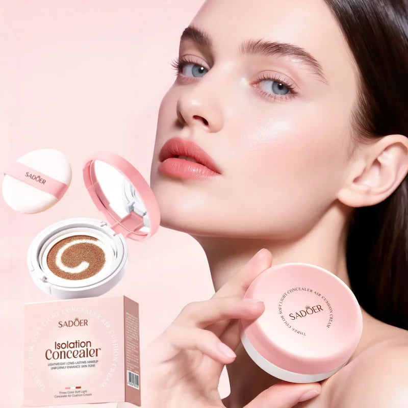 Three-Color Brightening Concealer Cushion Foundation