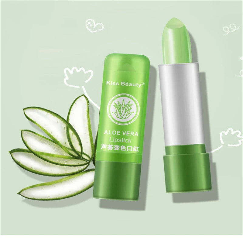 Color Changing Aloe Vera Moisturizing Lip Balm Set - 3