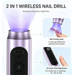 Portable Electric Nail Drill and UV Light Kit